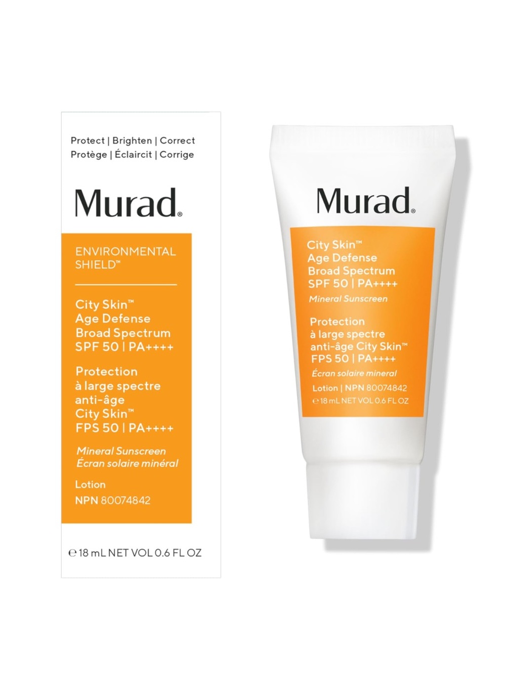 Murad City Skin Age Defense Broad Spectrum SPF 50 Mineral Sunscreen for Face